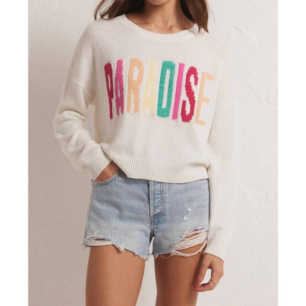 NEW Z SUPPLY paradiso sweater in white - Picture 2 of 5